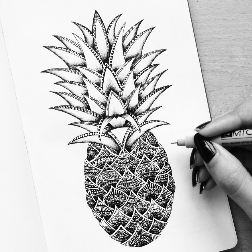 I Am Obsessed With Drawing Super Detailed Art Bored Panda
