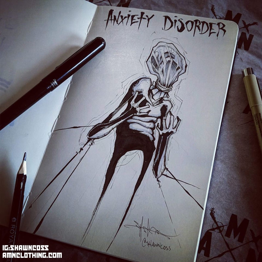 I Illustrated Mental Illness And Disorders Bored Panda