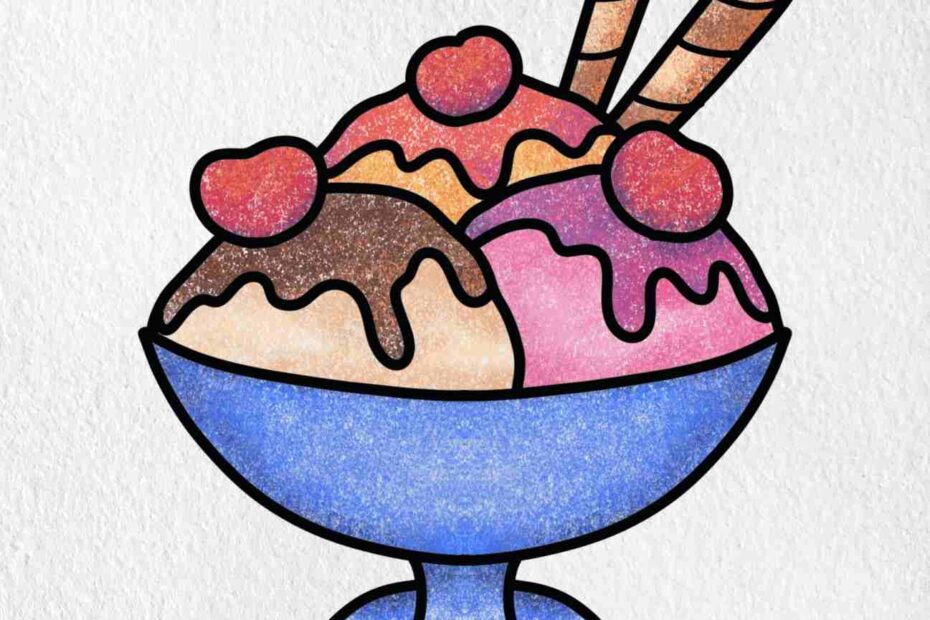 Ice Cream Sundae Drawing HelloArtsy