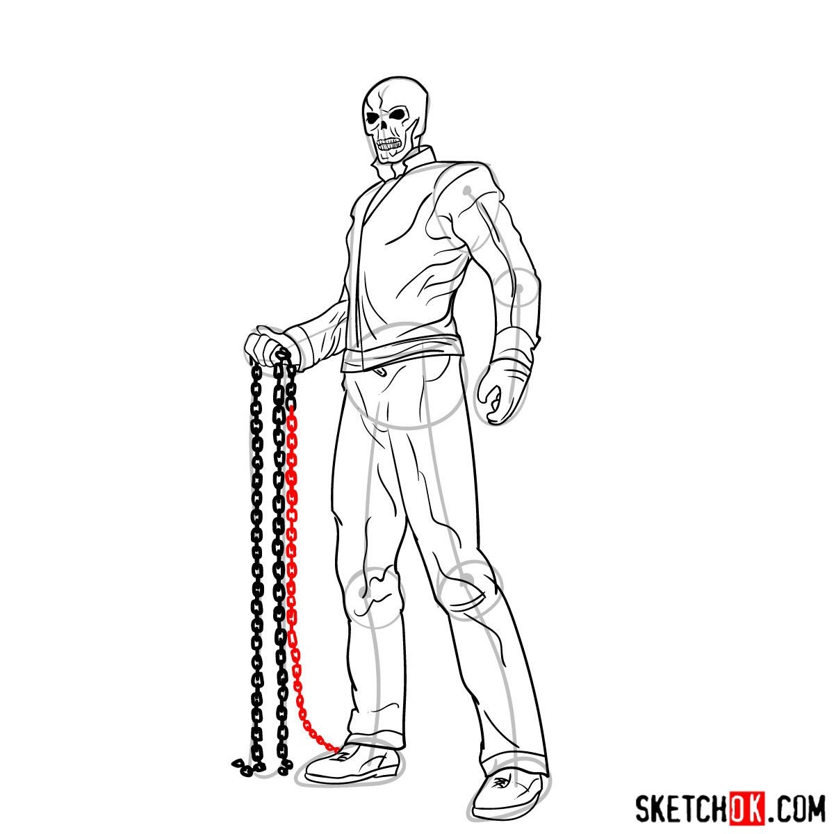 Ignite Your Art Skills How To Draw Ghost Rider With A Hellfire Chain