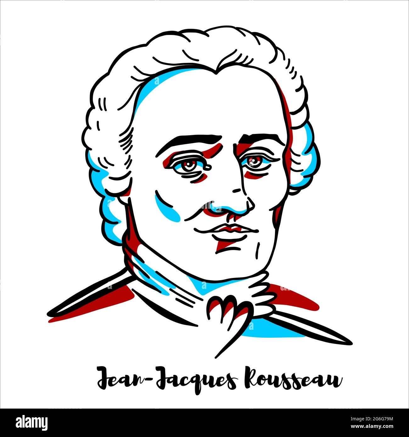Jean Jacques Rousseau Stock Vector Images Alamy