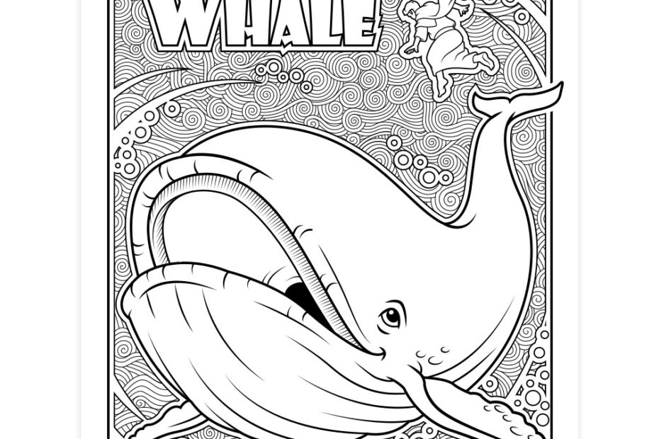 Jonah And The Whale Coloring Page Printable