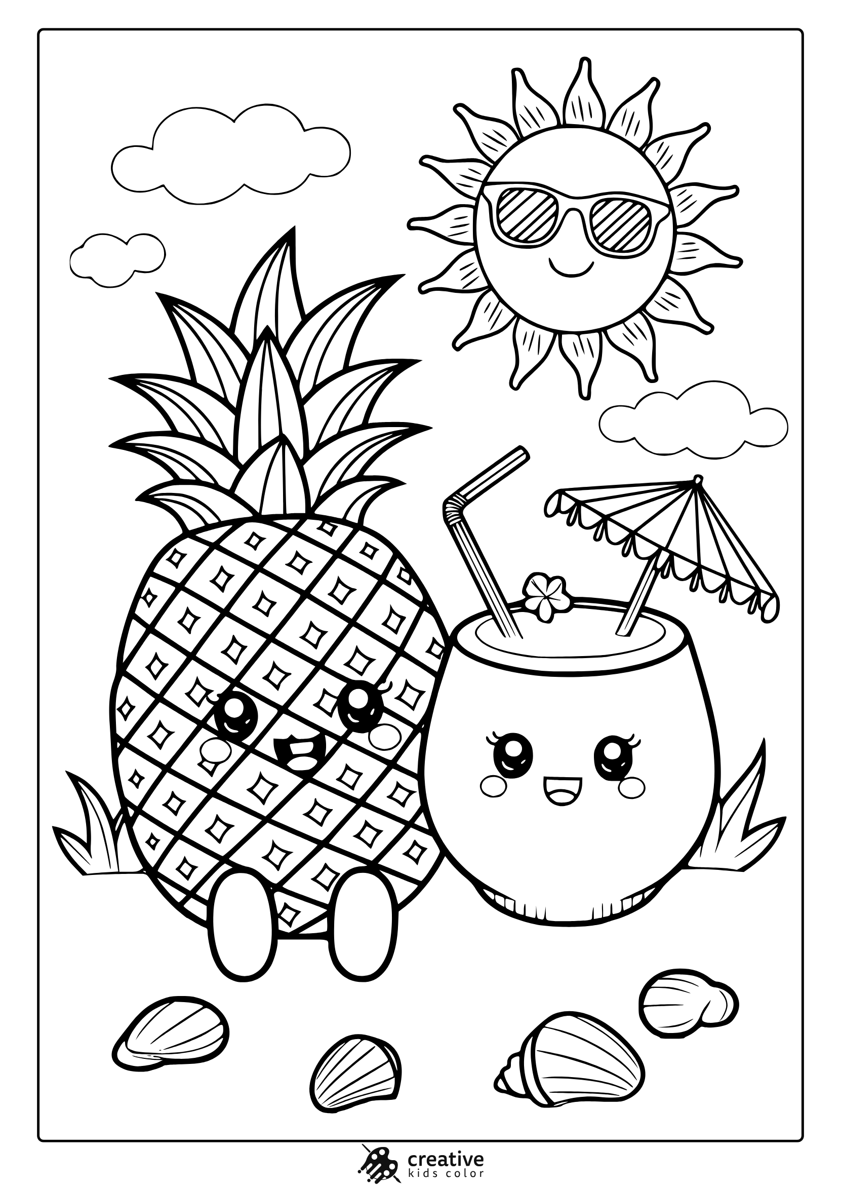 summer coloring sheets for toddlers