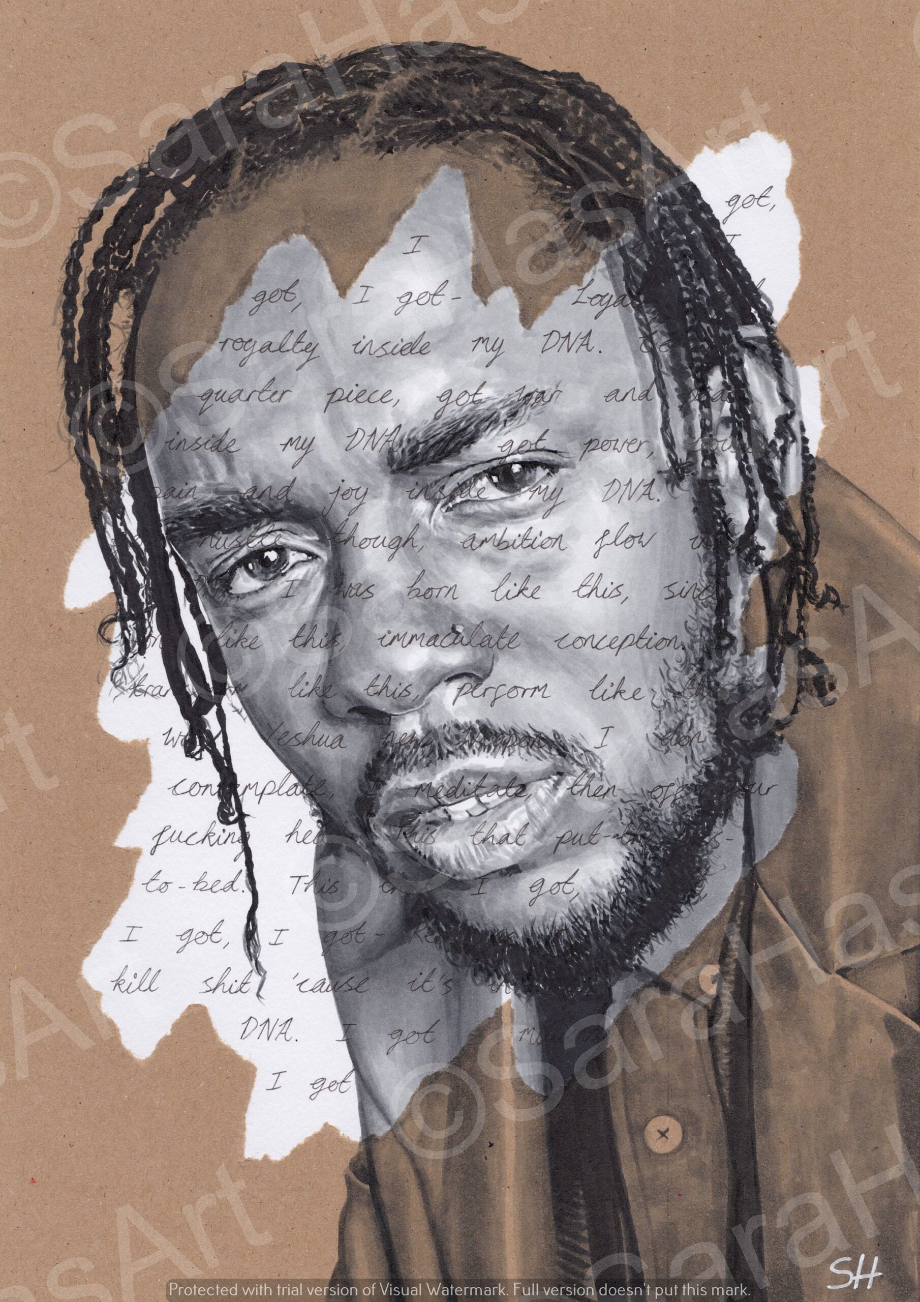 kendrick lamar drawing