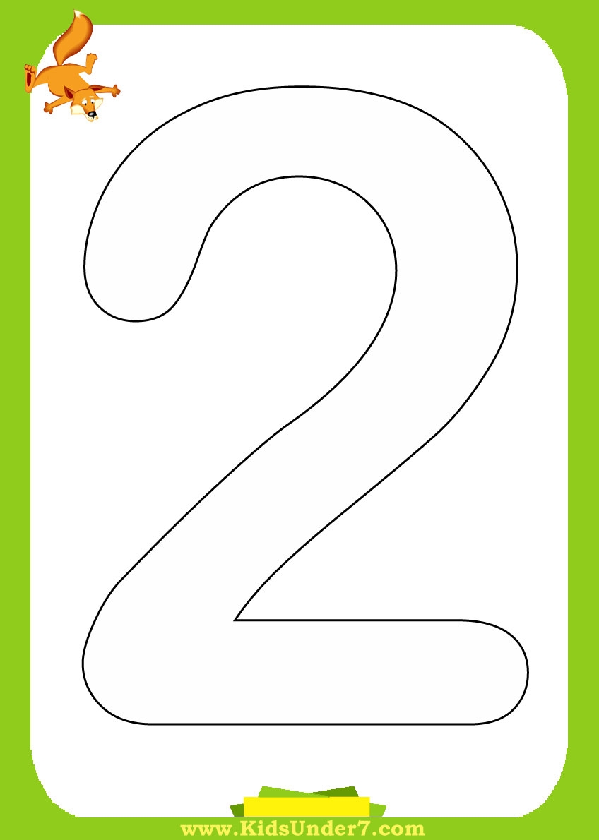 Kids Under 7 Number Coloring Pages 1 10