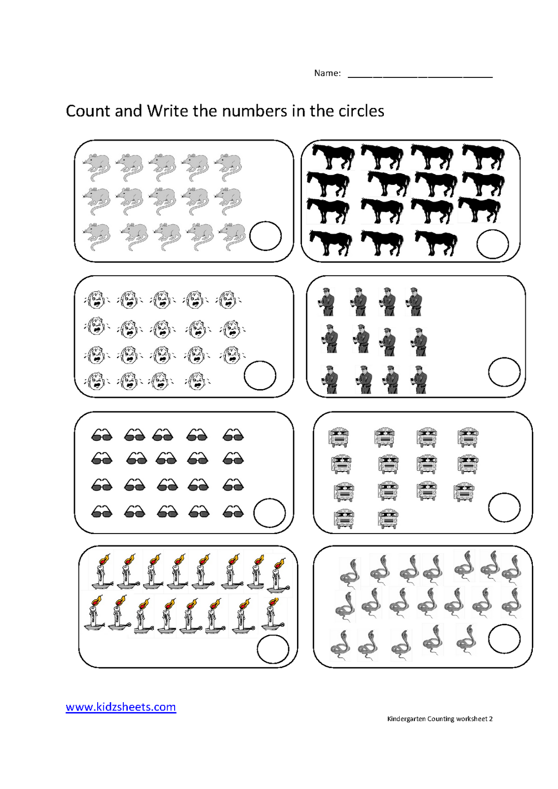kindergarten worksheets math counting