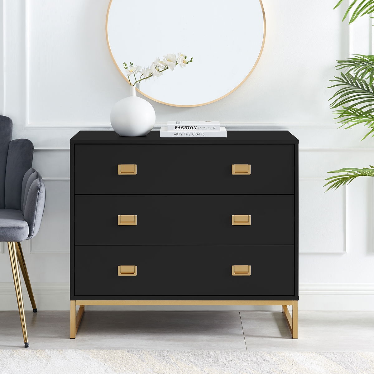 3 drawer chest