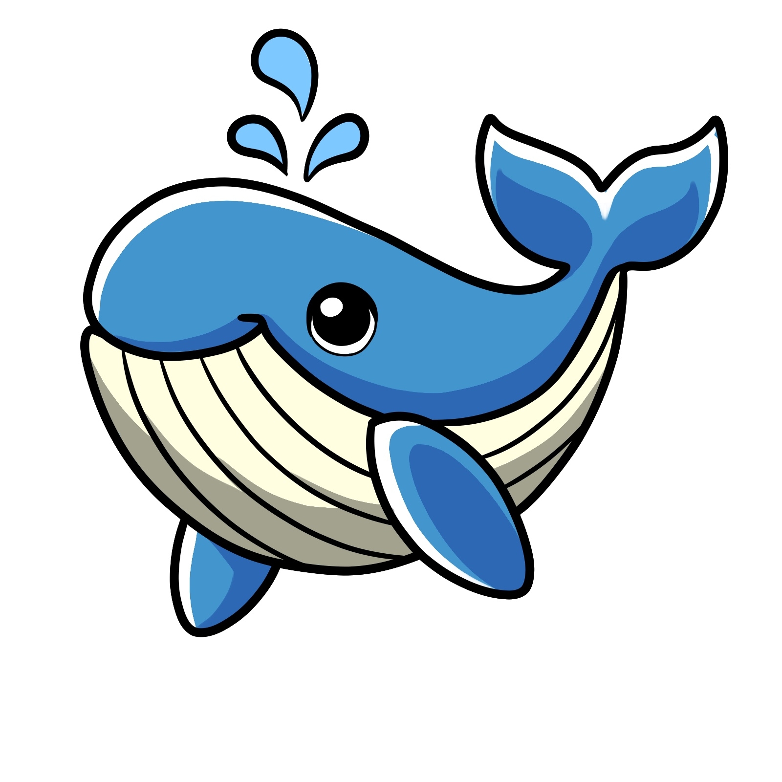 easy whale drawing