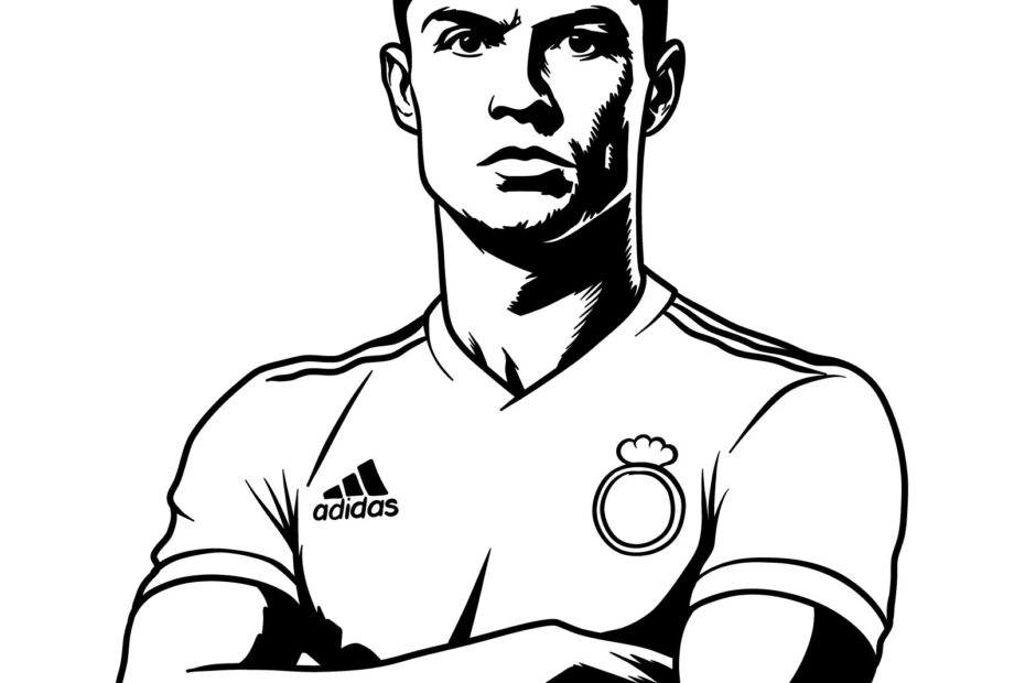 Learn How To Draw Ronaldo Simplified Portrait Style