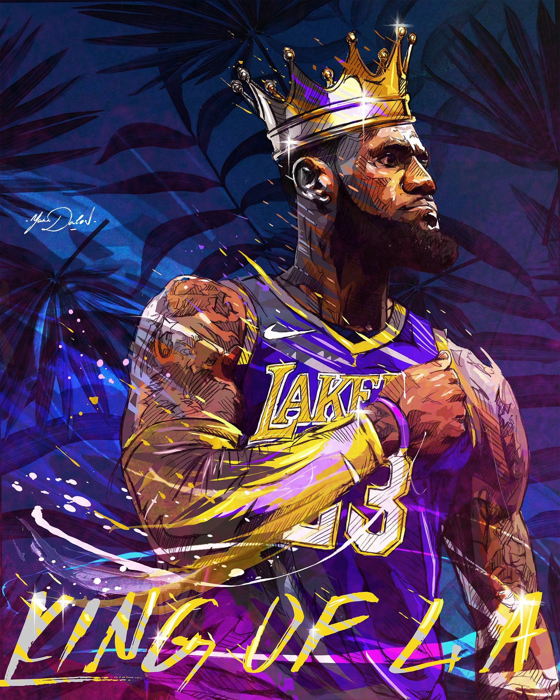 lebron james drawing