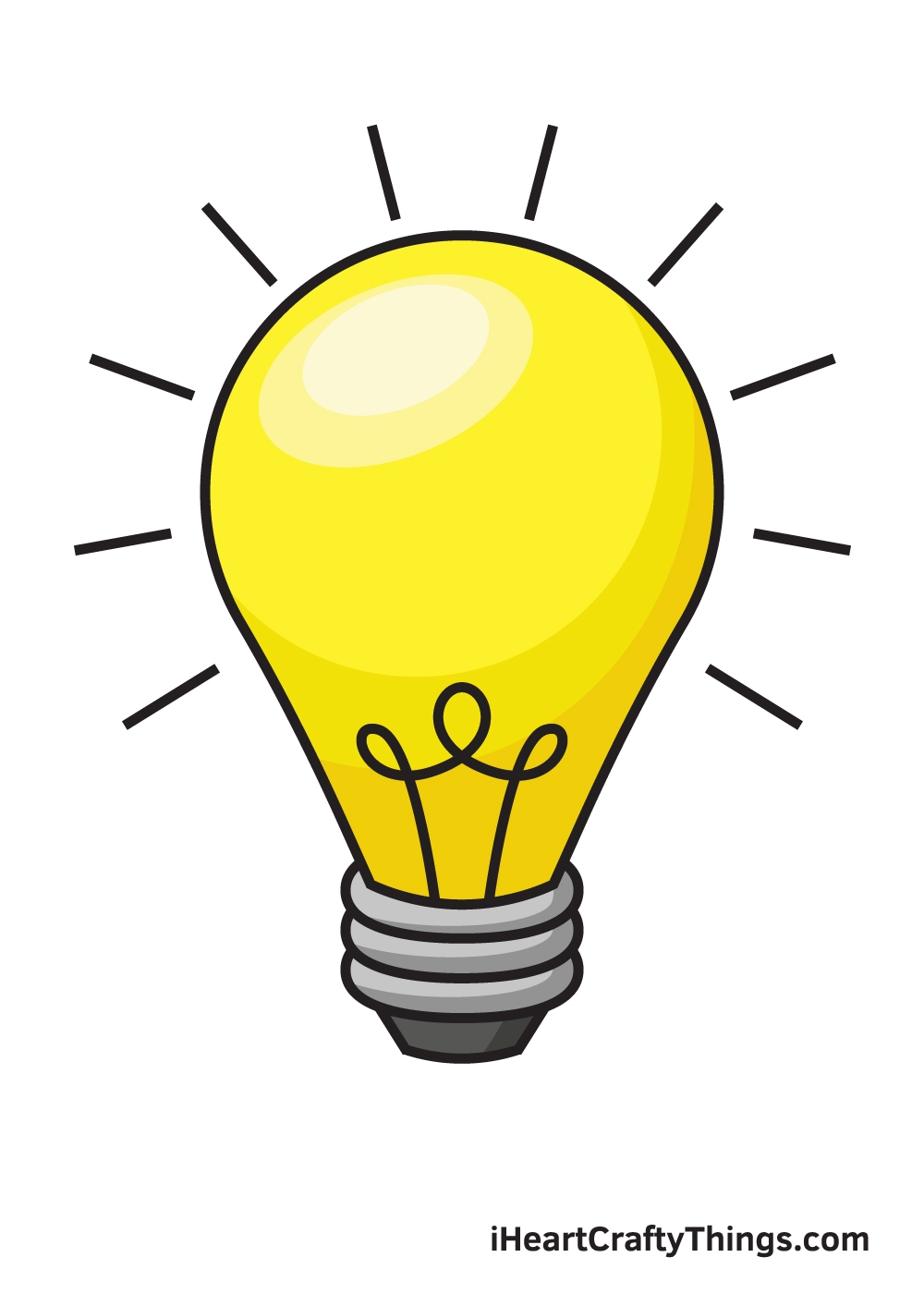 Light Bulb Drawing How To Draw A Light Bulb Step By Step