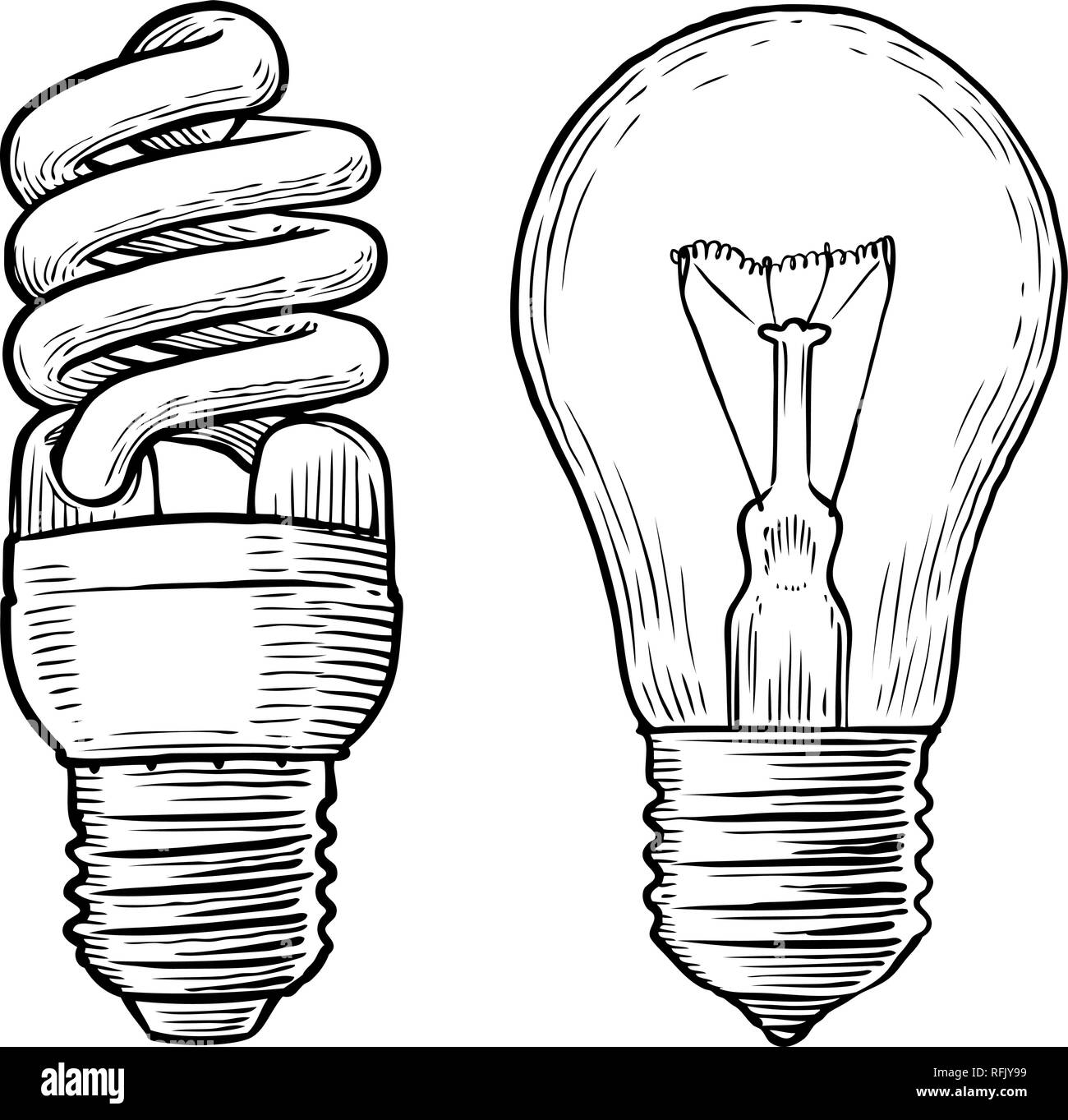 lamp bulb drawing