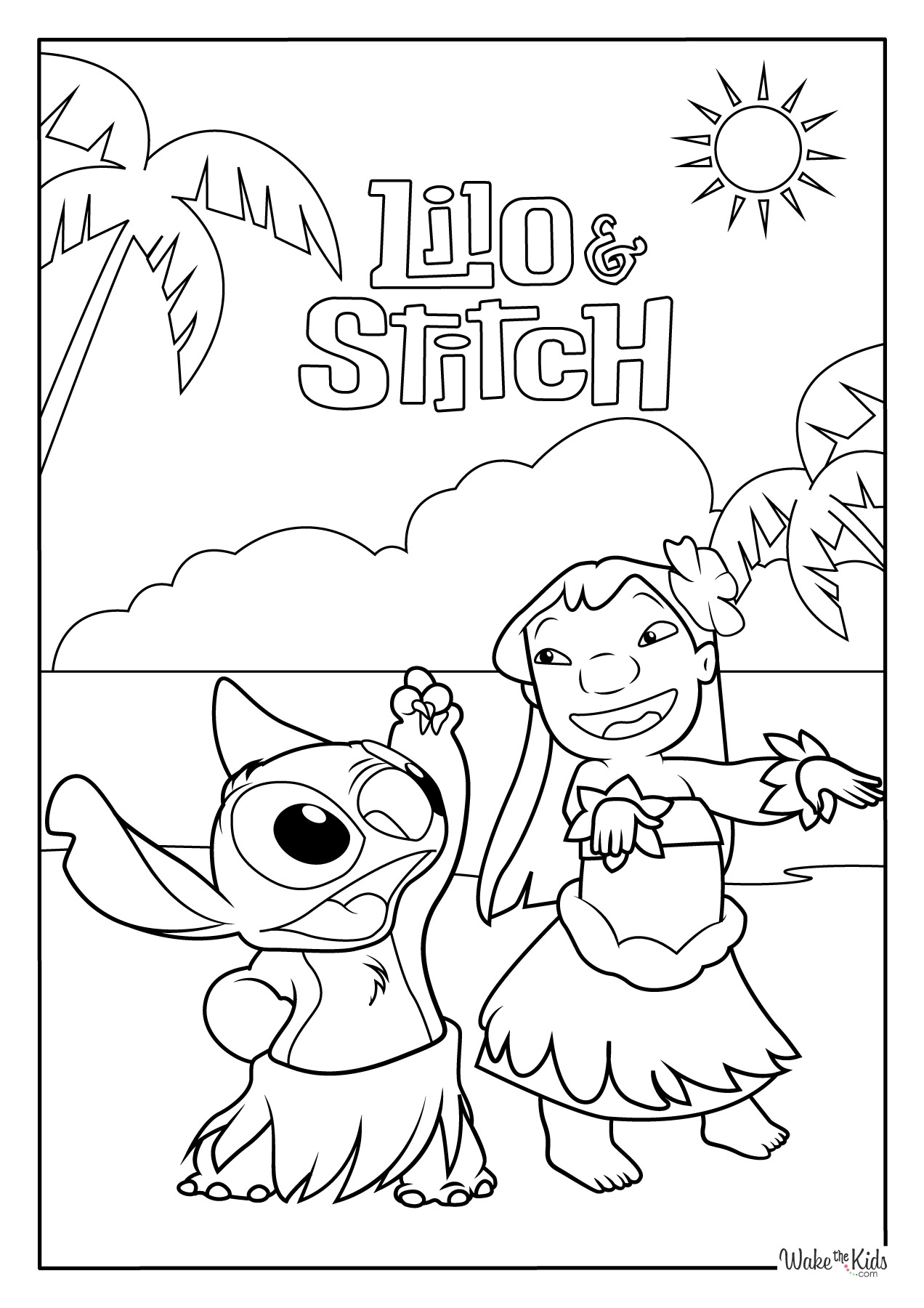 stitch printable color page