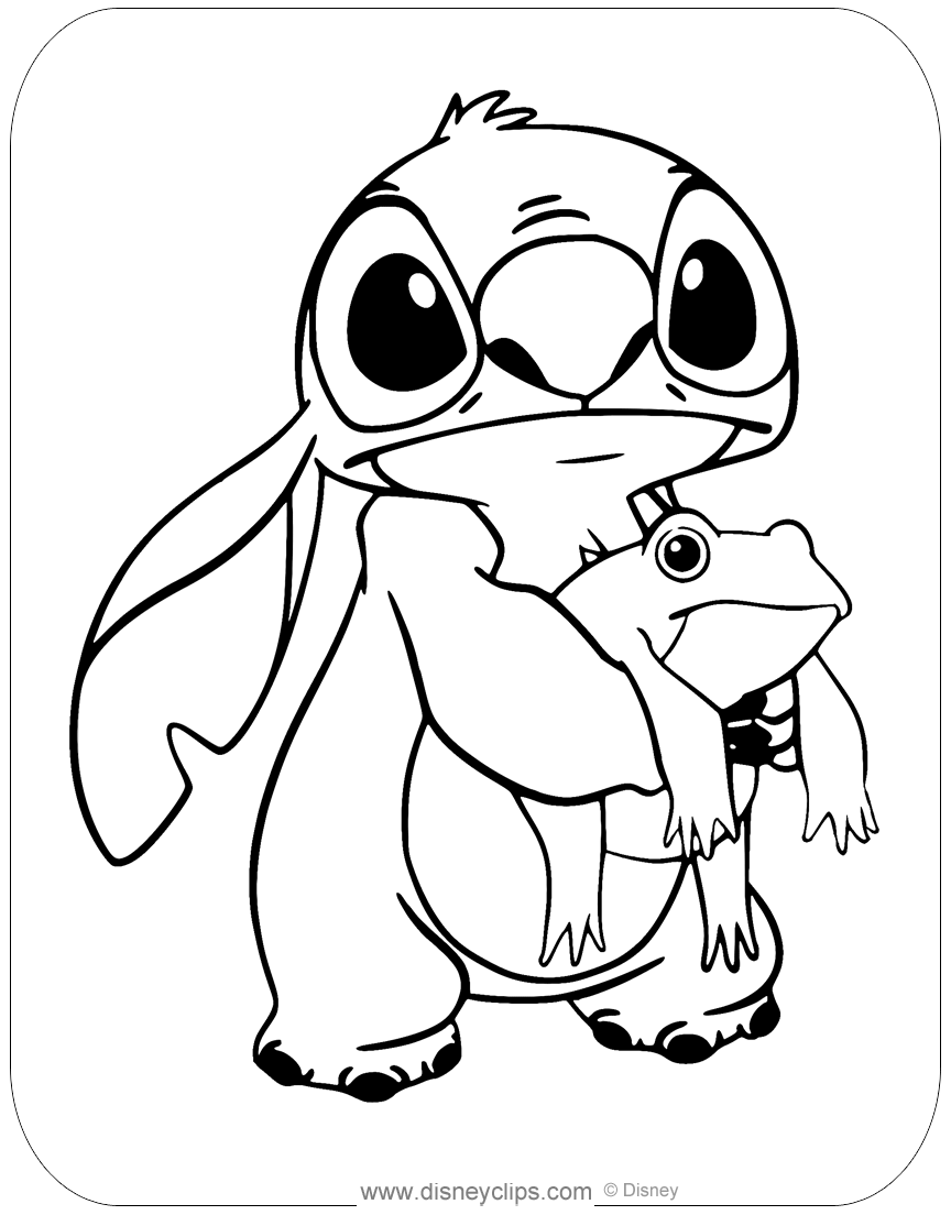 free stitch coloring sheet