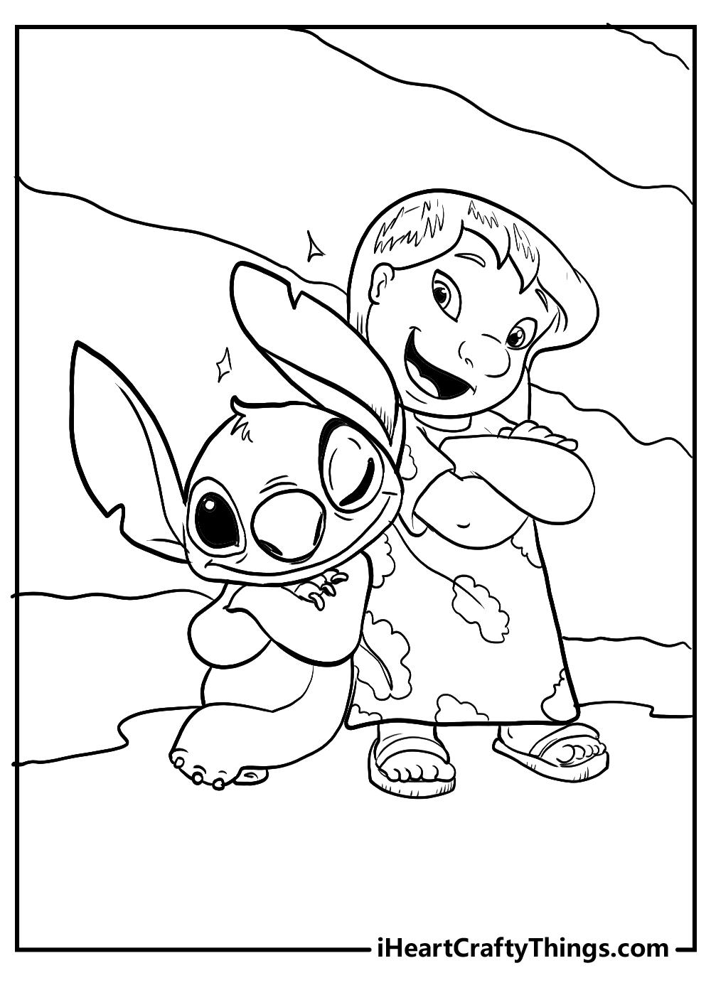 Lilo U0026 Stitch Coloring Pages 45 Free Printables For Kids