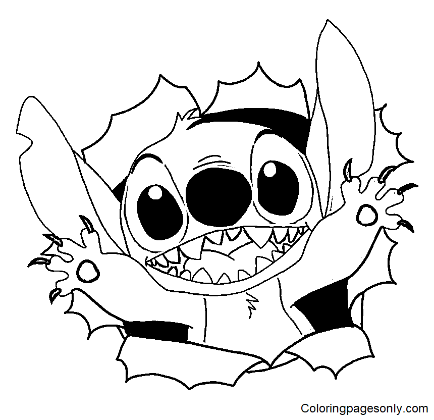 printable coloring pages stitch