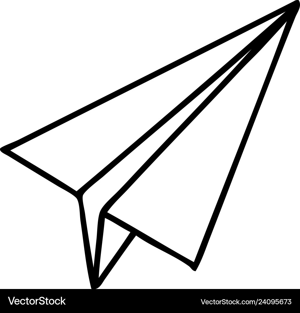 paper plane drawing