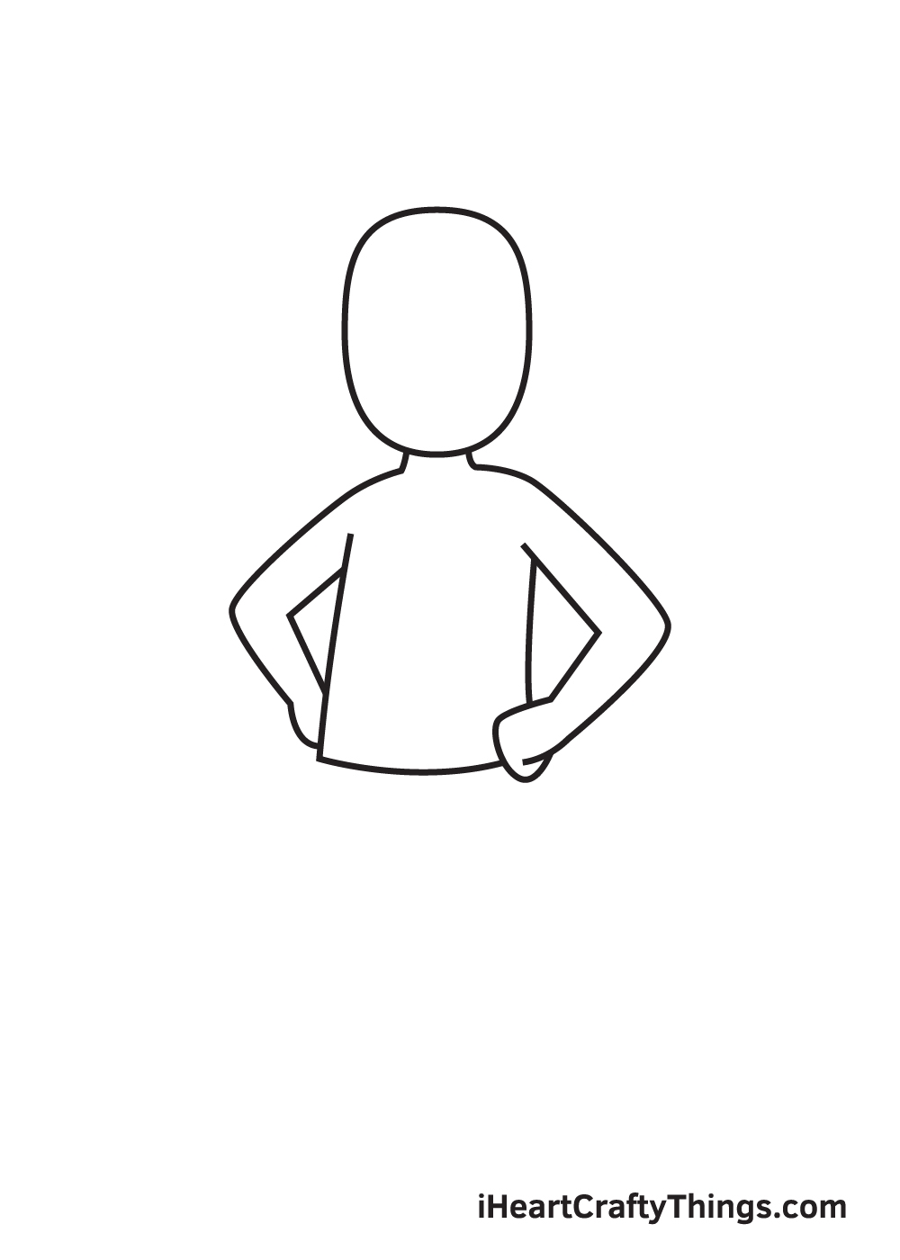 how to draw a body male