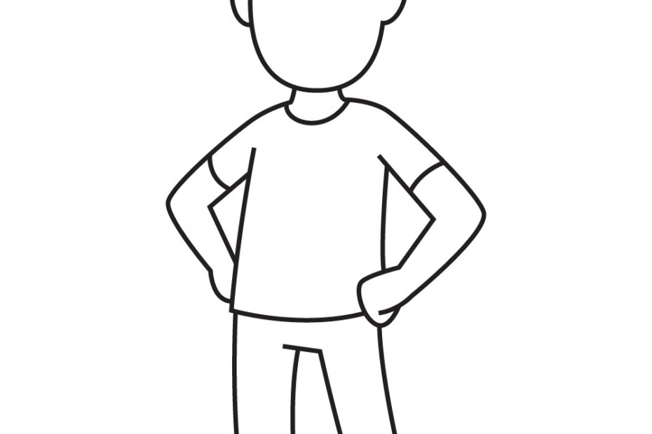Man Drawing How To Draw A Man Step By Step