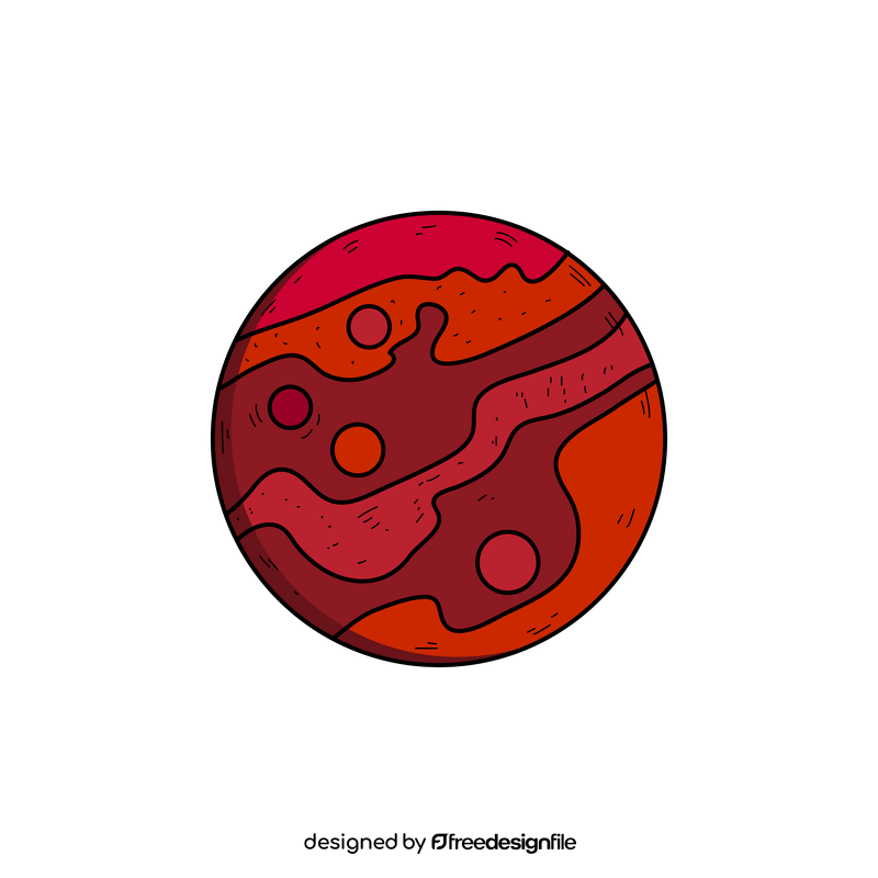 Mars Planet Drawing Clipart Free Download