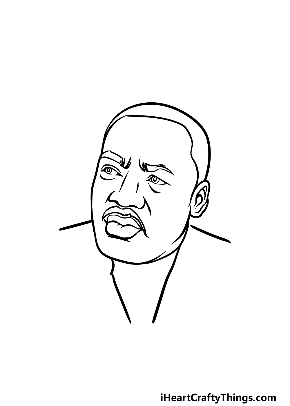 Martin Luther King Jr Drawing How To Draw Martin Luther King Jr Step By Step