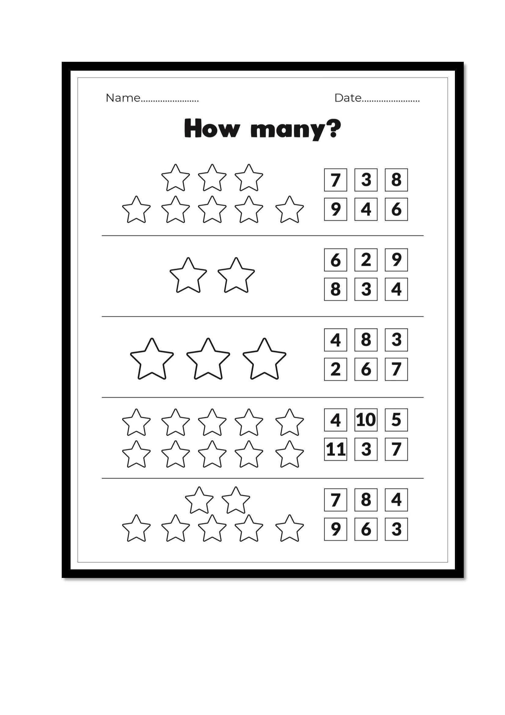 Math Count Learning Fun Activity Books Count And Color Math 