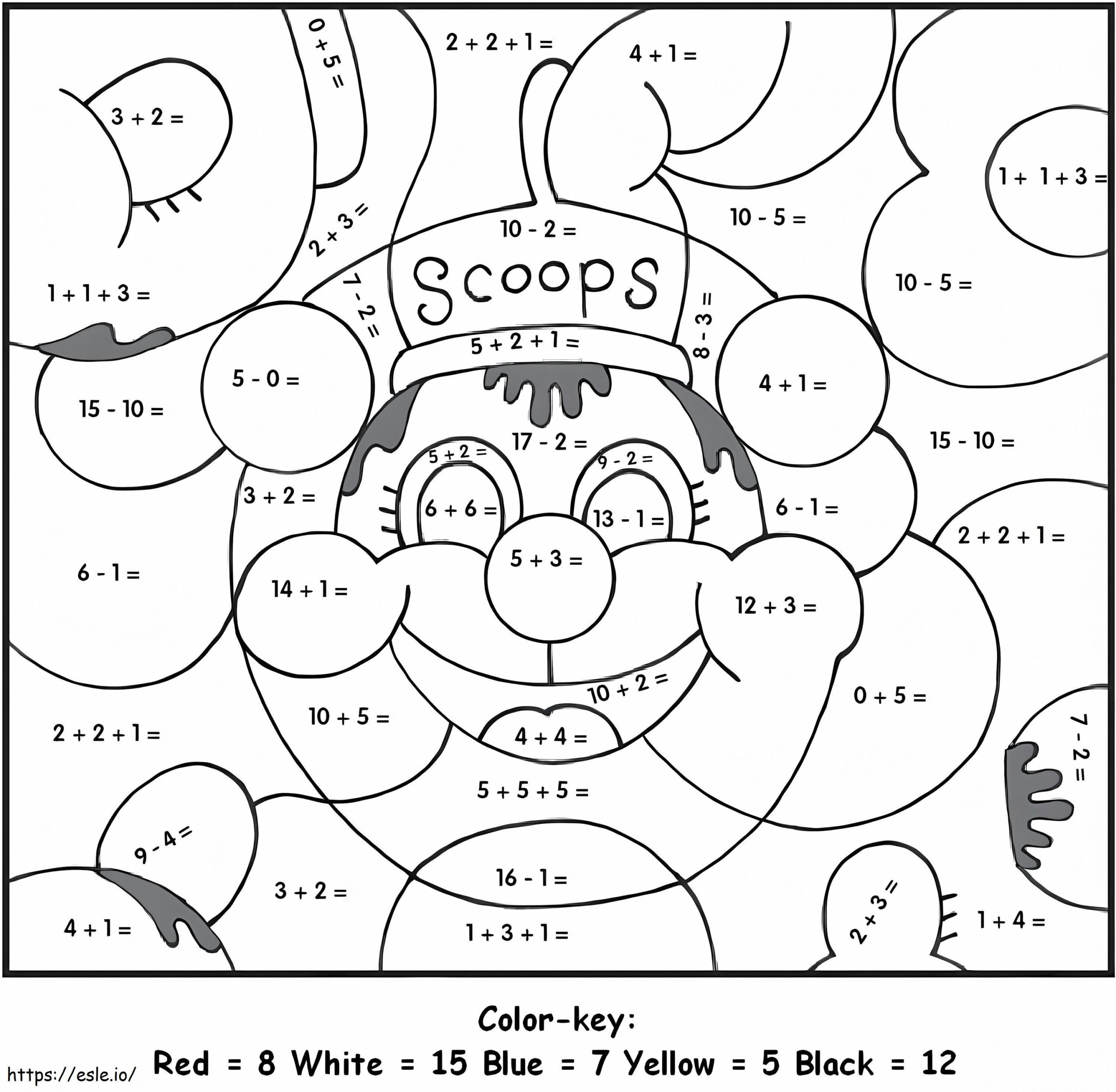 Math Worksheet Coloring Page