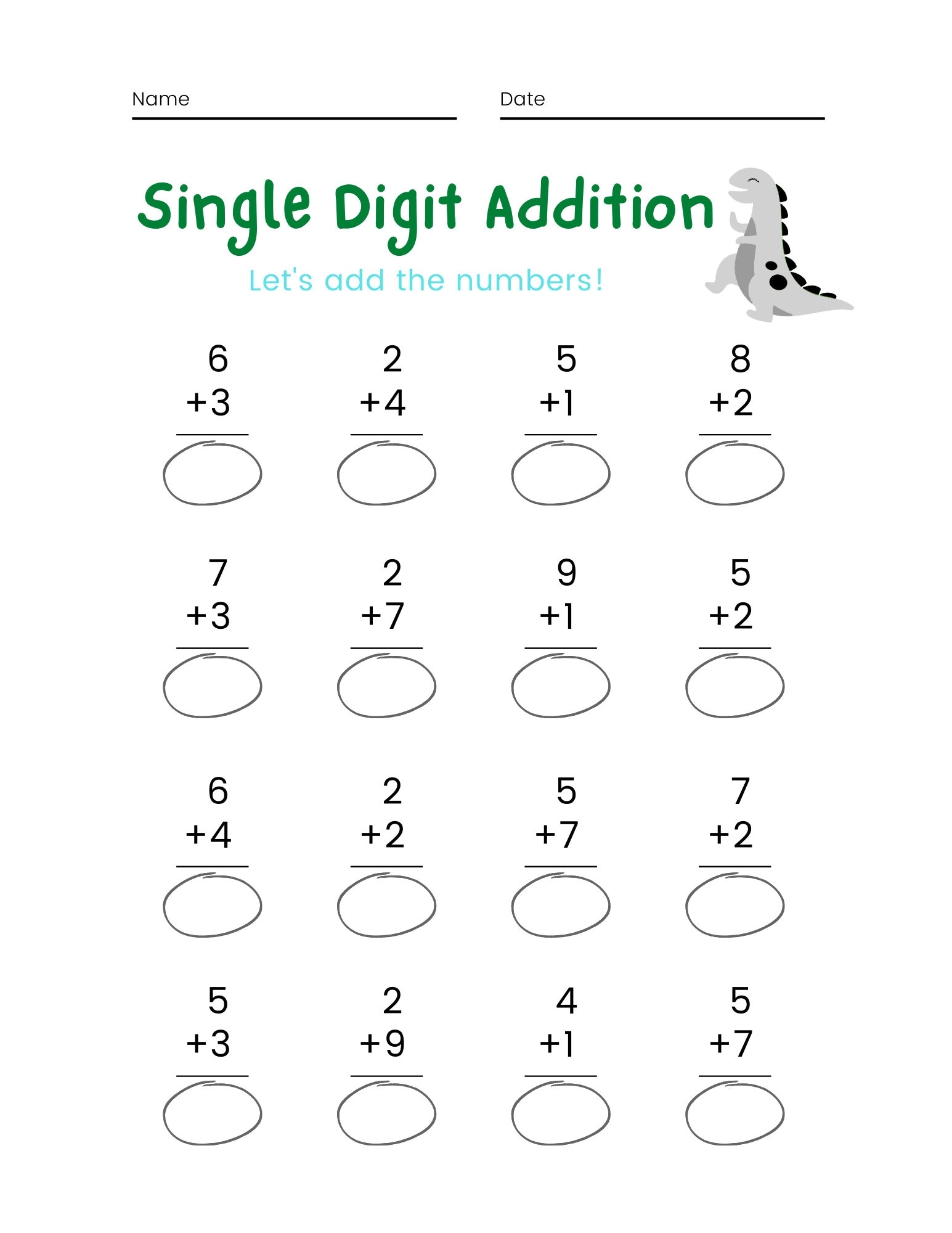 math worksheets for 1st grade