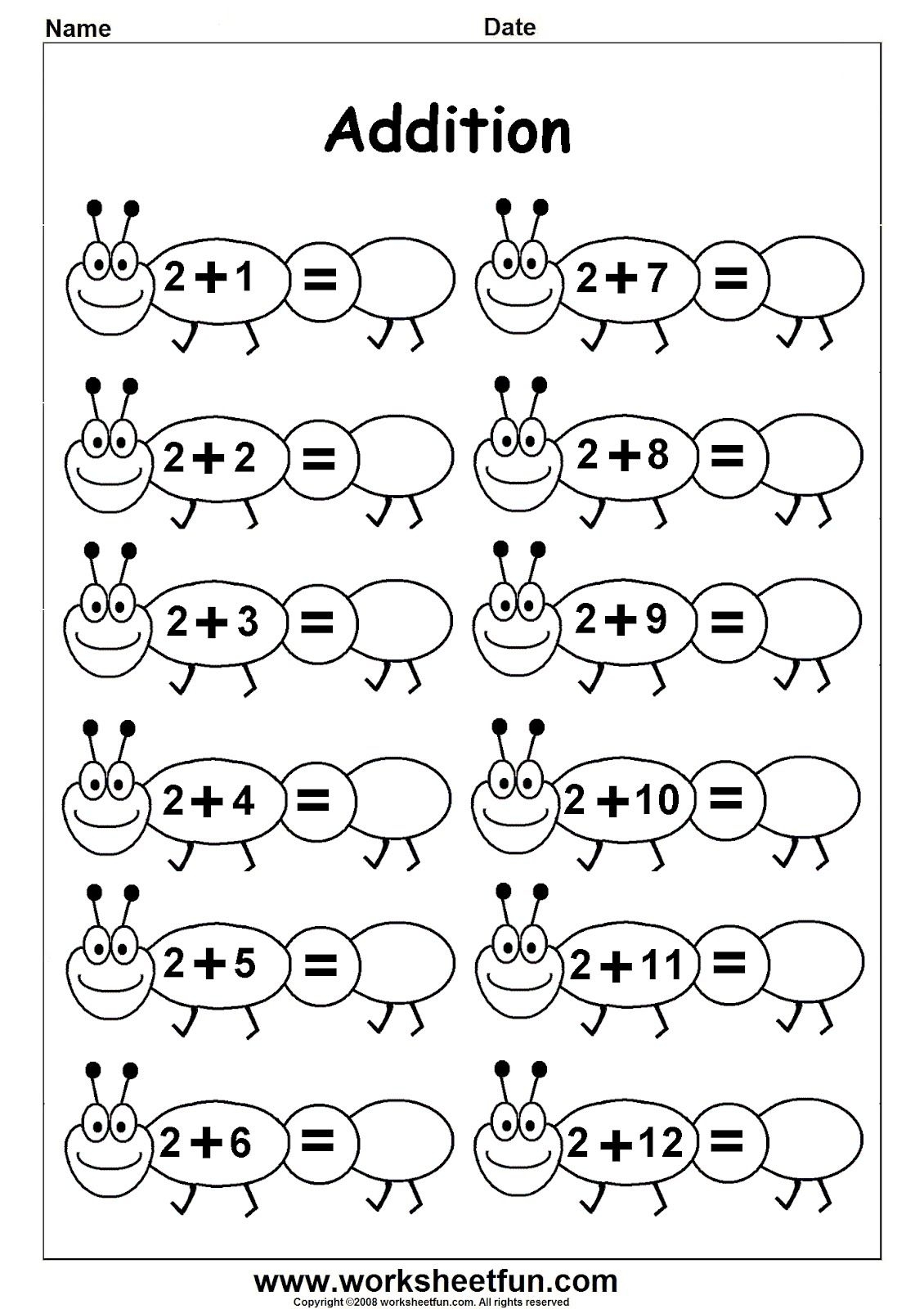 Math Worksheets Kindergarten Worksheets Library