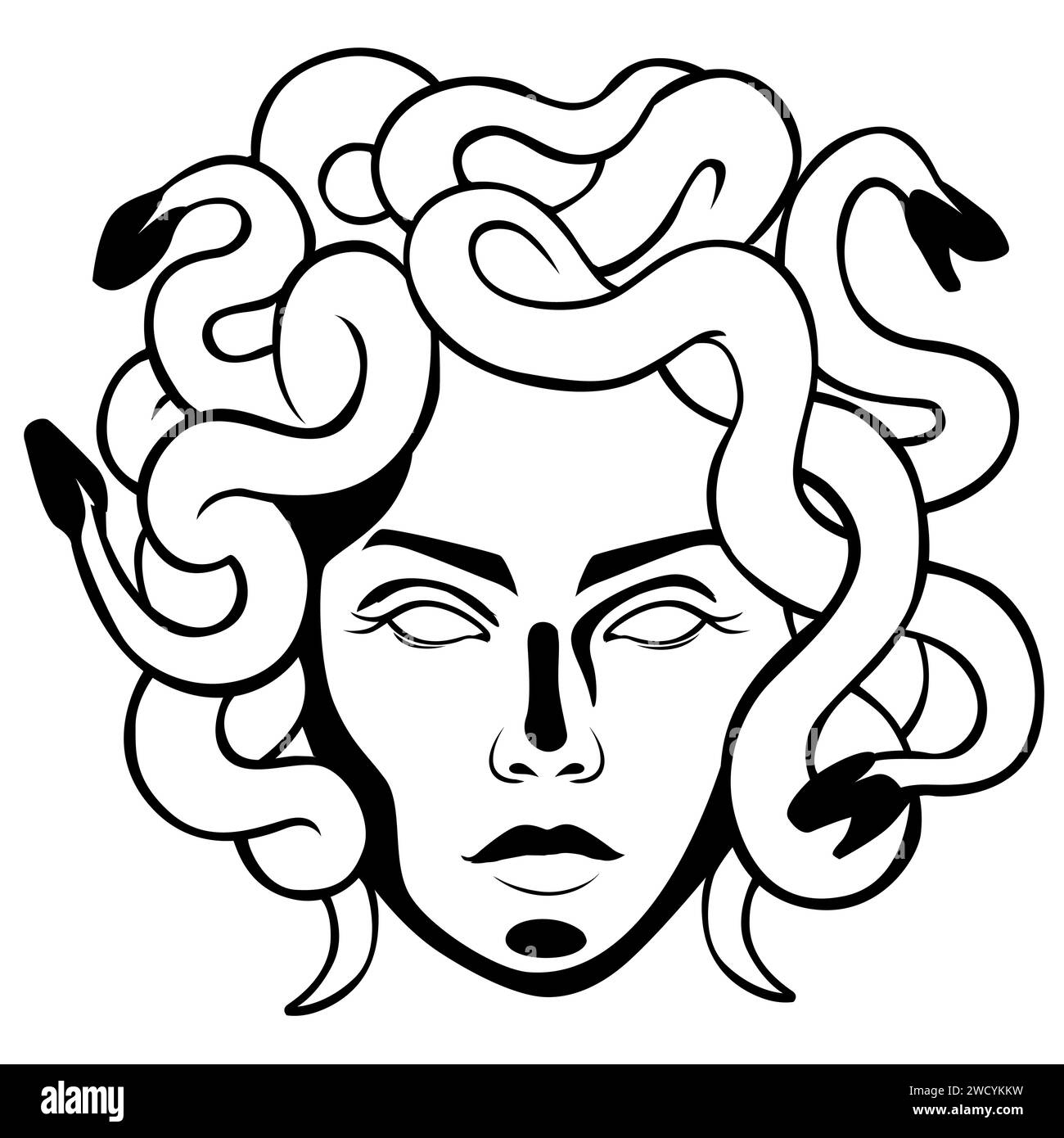 Medusa Gorgon Black And White Stock Photos U0026 Images Alamy