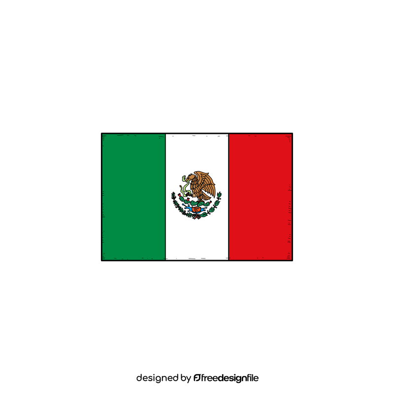 Mexico Flag Drawing Clipart Free Download