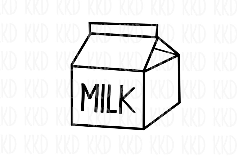 Milk Carton SVG Milk SVG Dxf Png Clipart Cricut Silhouette Cut Files Etsy