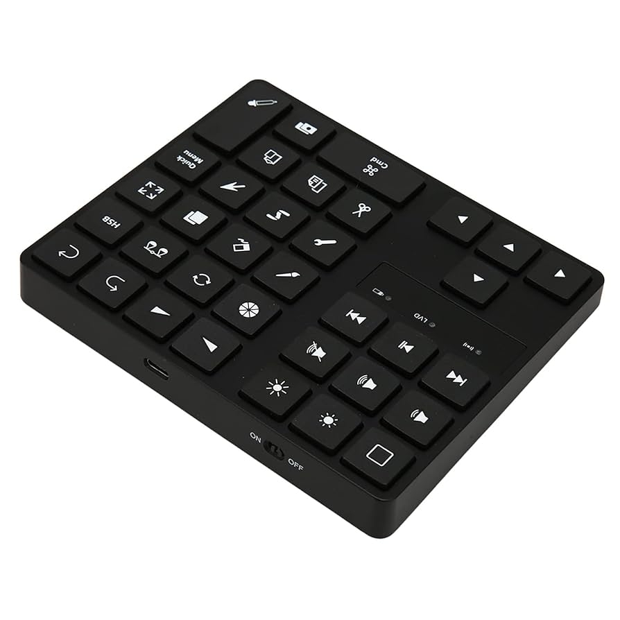 Mini Drawing Keyboard One Handed Shortcut Keys Keypad Bluetooth Keyboard Video Photo Editor Controller Rgonomic Drawing Shortcut Keyboard For IOS 