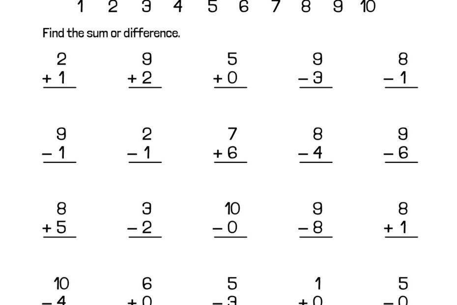 Mixed Practice Math Worksheet TheCatholicKid Worksheets Library