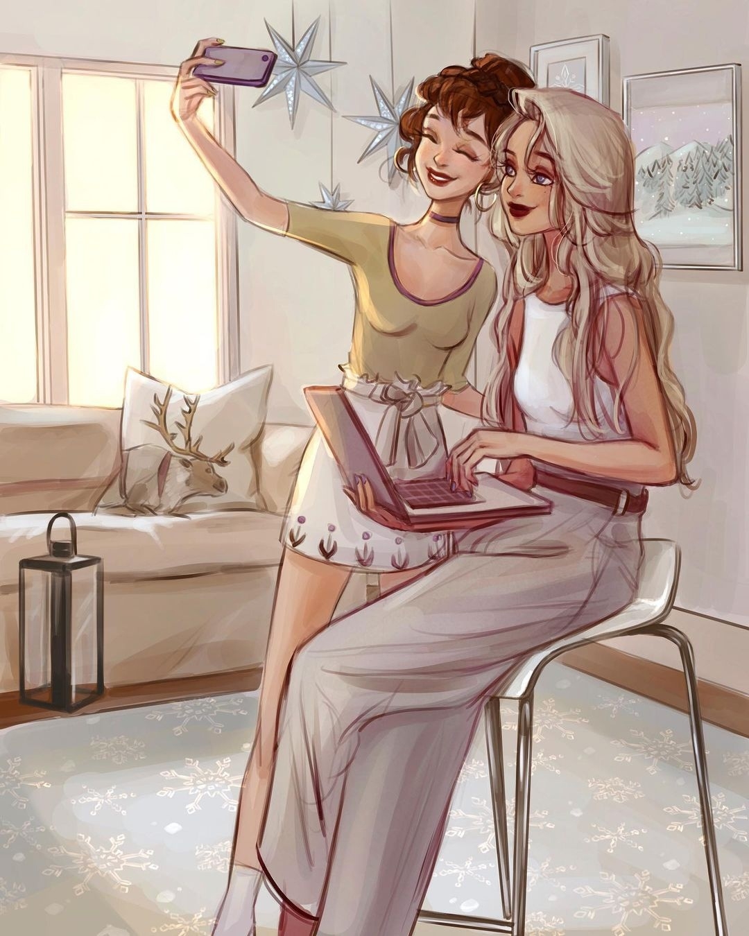 Modern Disney Princess Instagram Style Art YouLoveIt