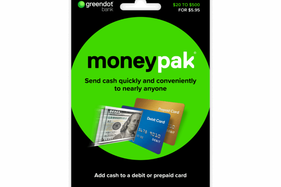 MoneyPak Deposit Money To Any Card Green Dot