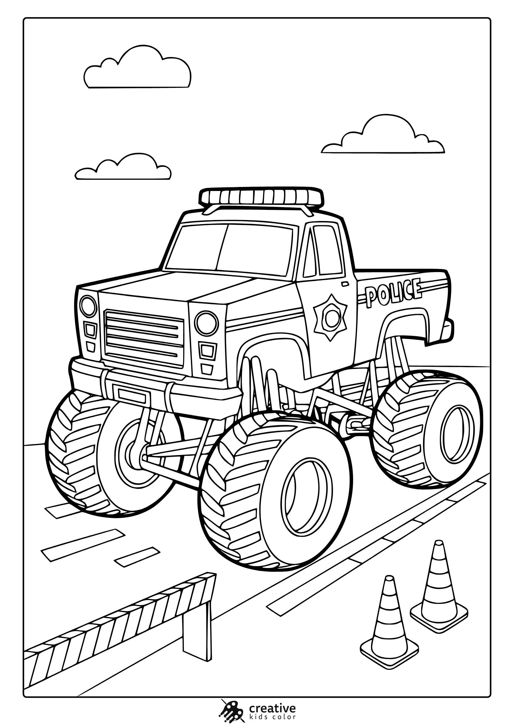 Monster Truck Coloring Pages 20 Free Printable PDF 
