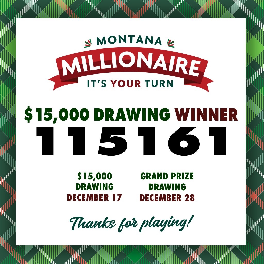 Montana Millionaire Early Bird Drawing