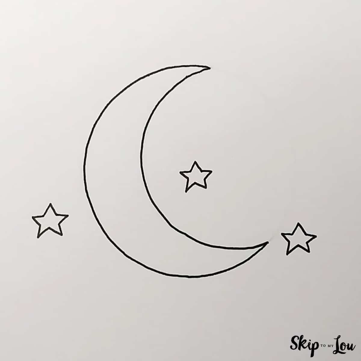 Moon Drawing Skip To My Lou