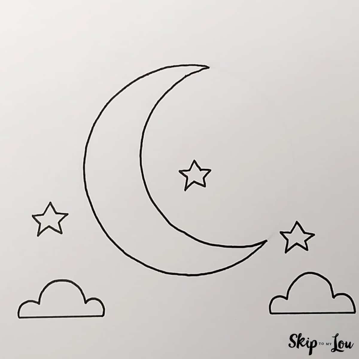 Moon Drawing Skip To My Lou