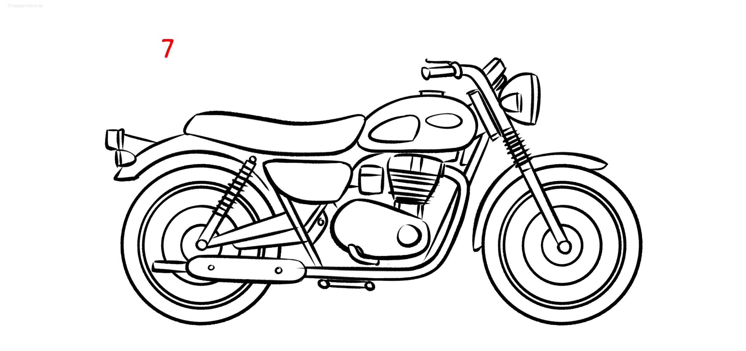 Motorcycle Drawing Ideas How To Draw A Motorbike