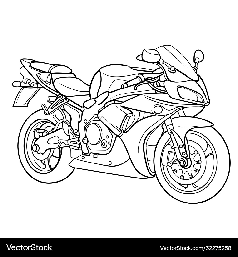 motorcycle drawing