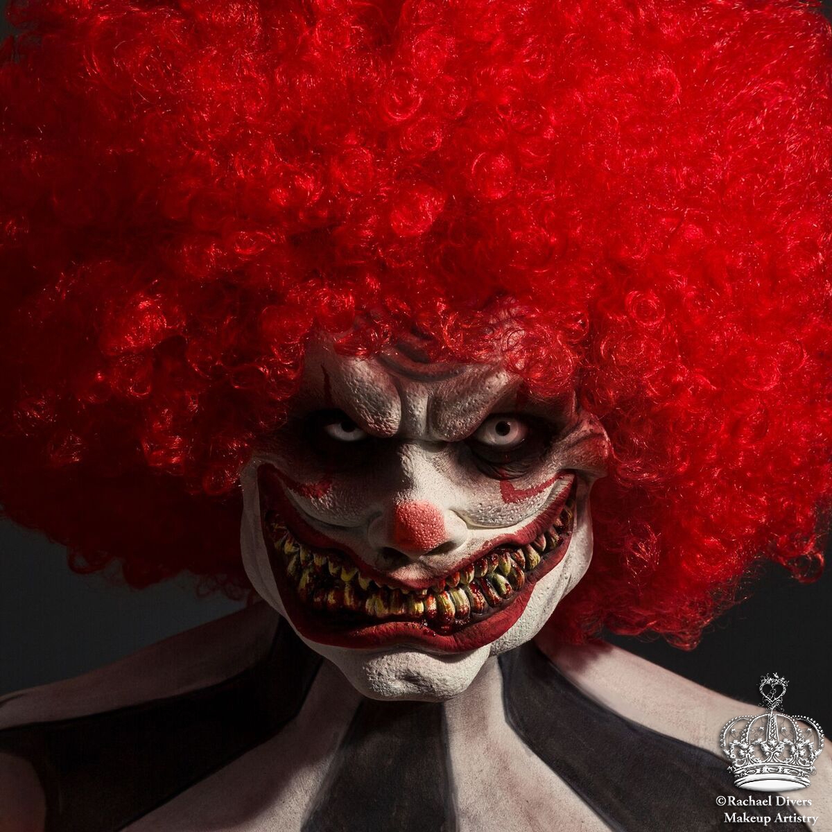 Mr Zeebo Scary Clown Halloween Makeup Rachael Divers