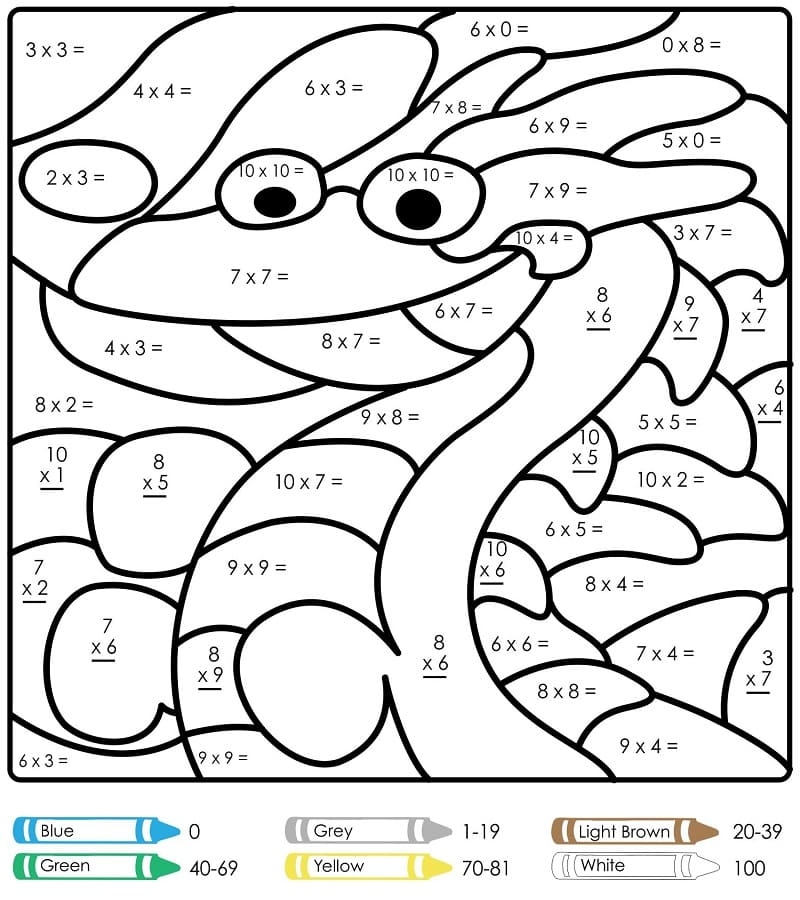 Multiply And Color Worksheets 99Worksheets Worksheets Library