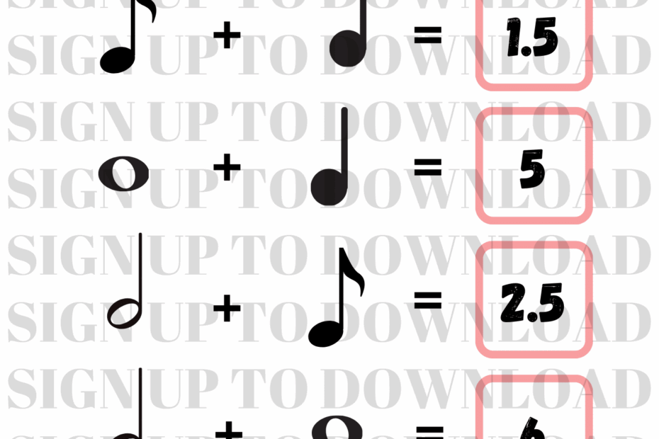 Musical Math Worksheets For Kids The Musical Me