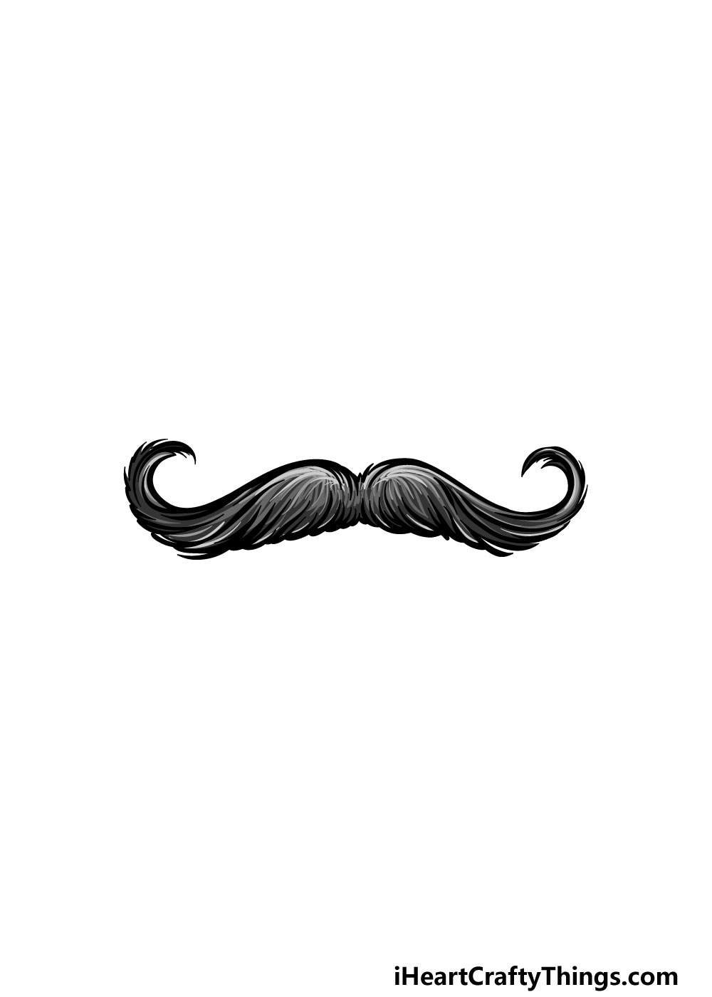 Mustache Drawing How To Draw A Mustache Step By Step