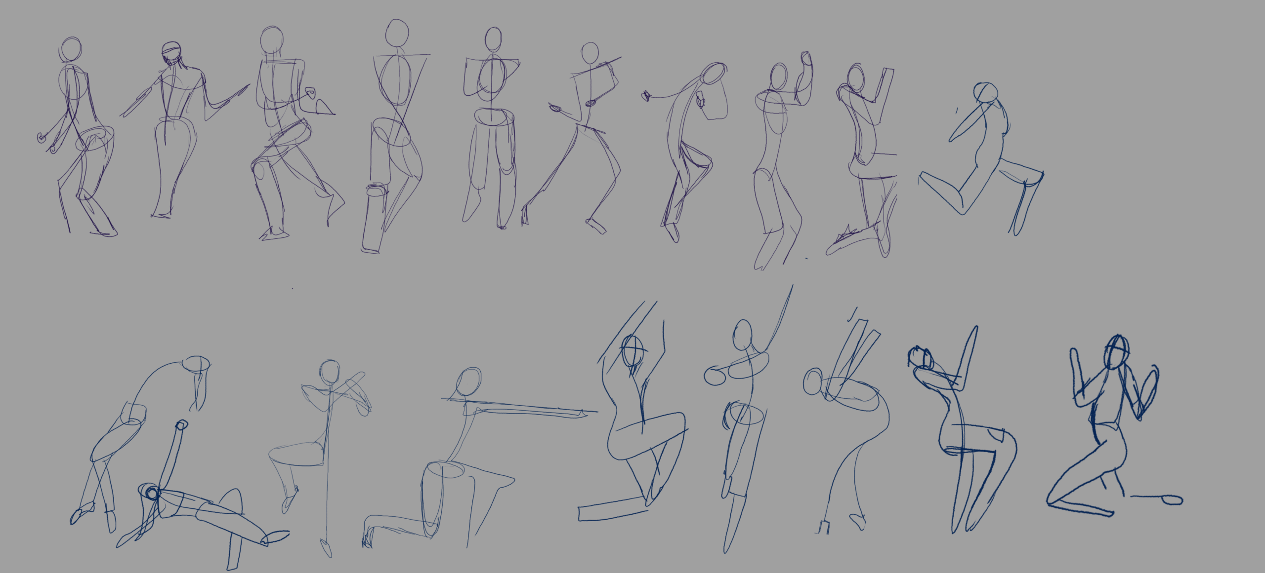 gesture drawings