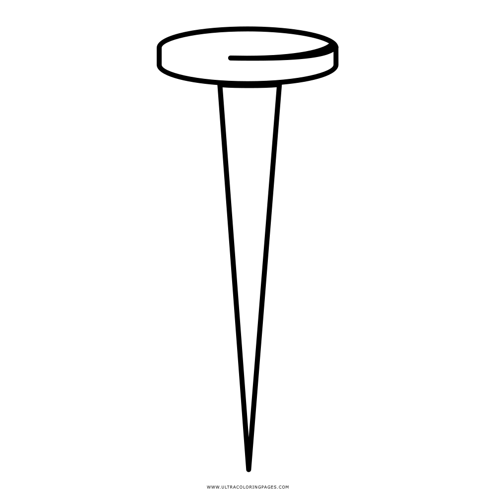 hammer and nails coloring page