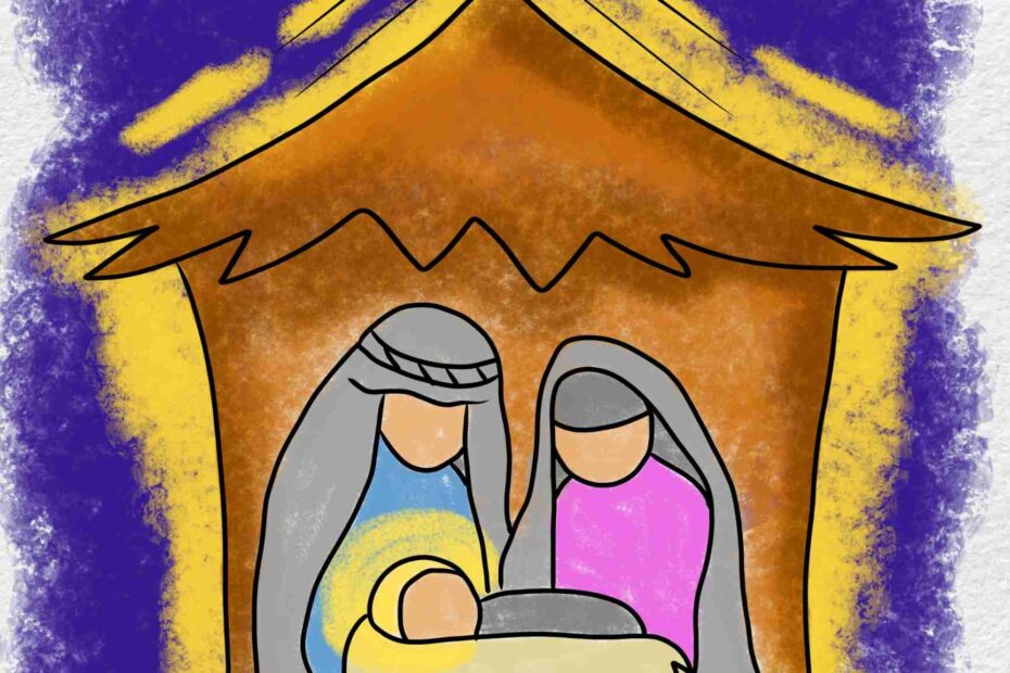 Nativity Drawing HelloArtsy