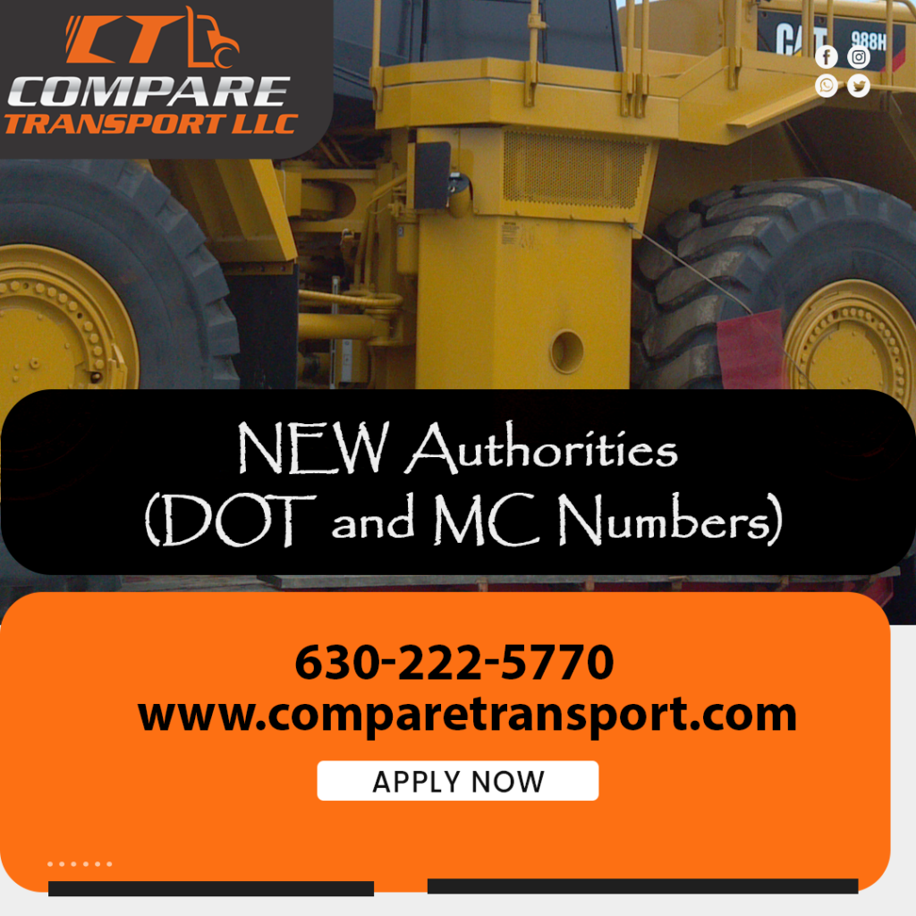 NEW Authorities DOT And MC Numbers Compare Transport LLC